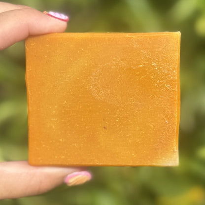 Sweet Orange Soap with Apricot Scrub