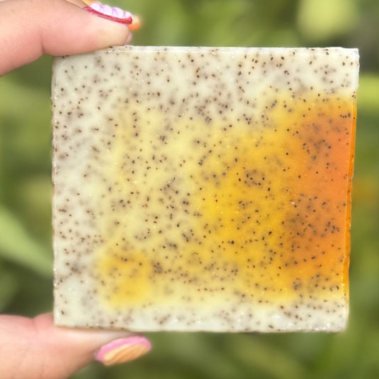 Sweet Orange Soap with Walnut Scrub